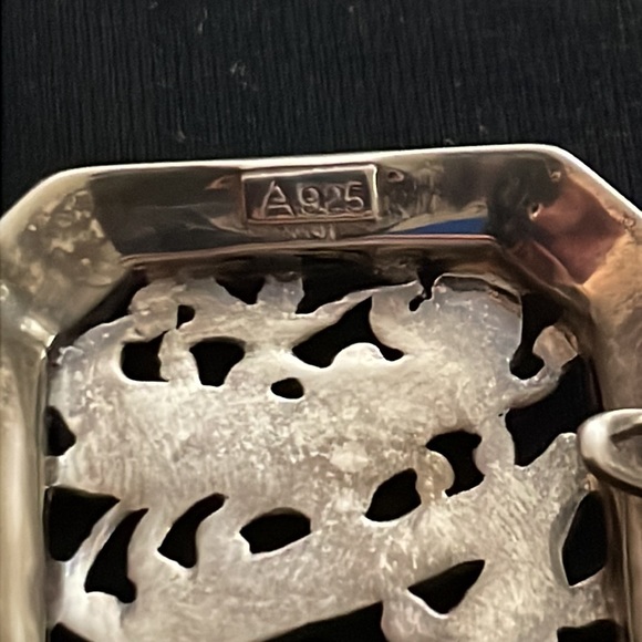 Sterling Silver and Marcasite Monogram “K” Pendant - Picture 4 of 6